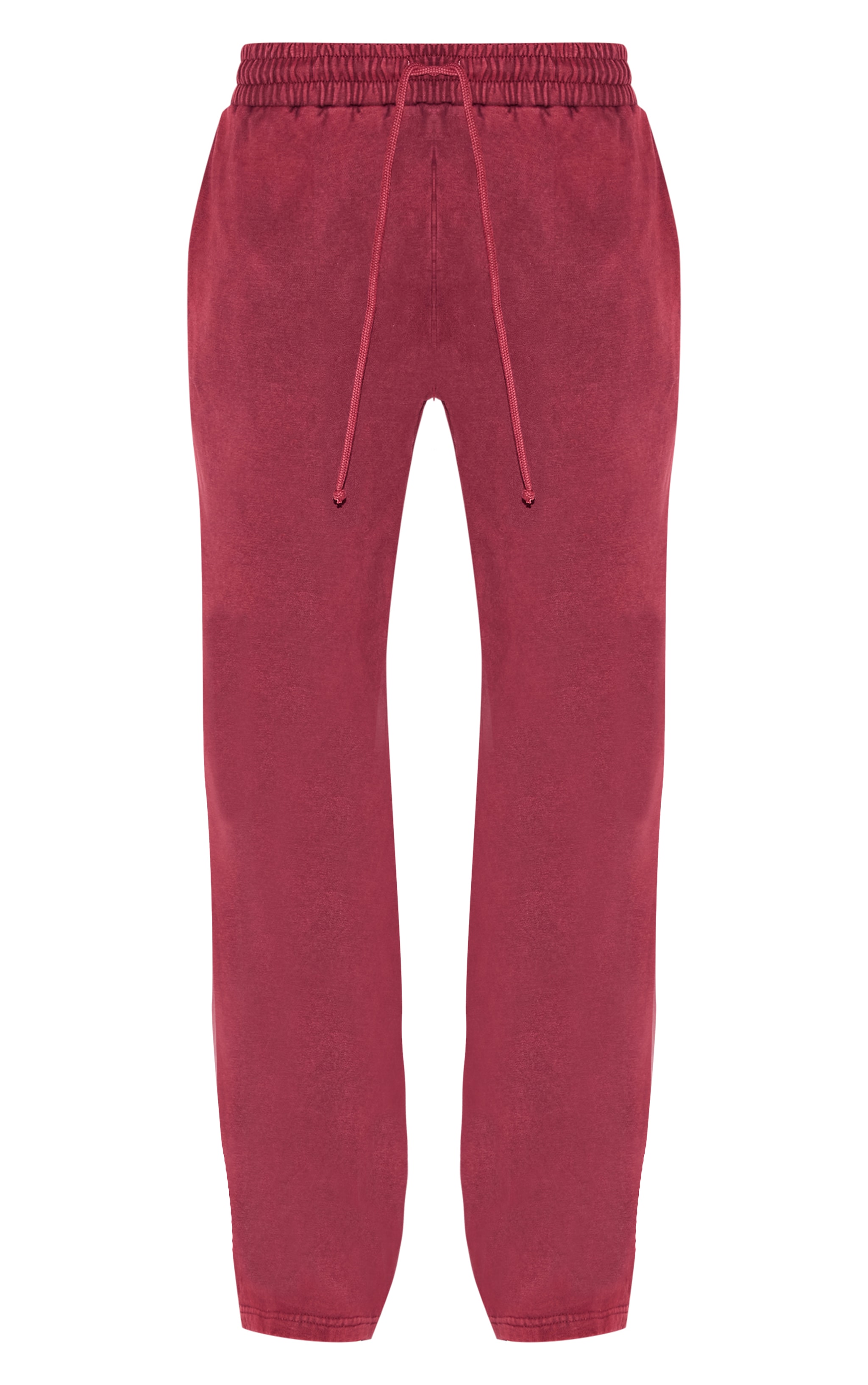  Burgundy Wash Wide Legged Joggers image 5