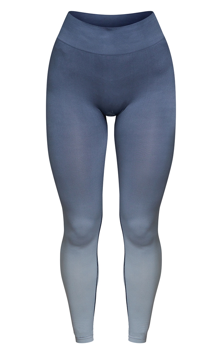 Blue Seamless Ombre Leggings PrettyLittleThing AUS