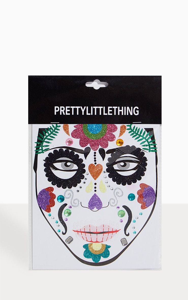 PRETTYLITTLETHING Day of the Dead Halloween Stickers