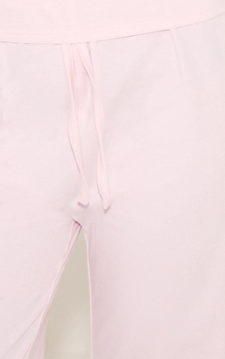 Baby Pink Jersey Wide Leg Pj Bottoms image 4
