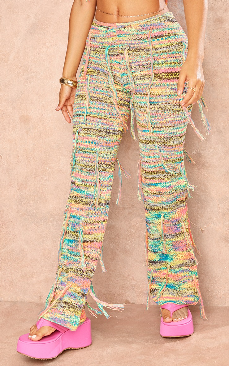 Petite Multi Knit Tassel Flares image 2