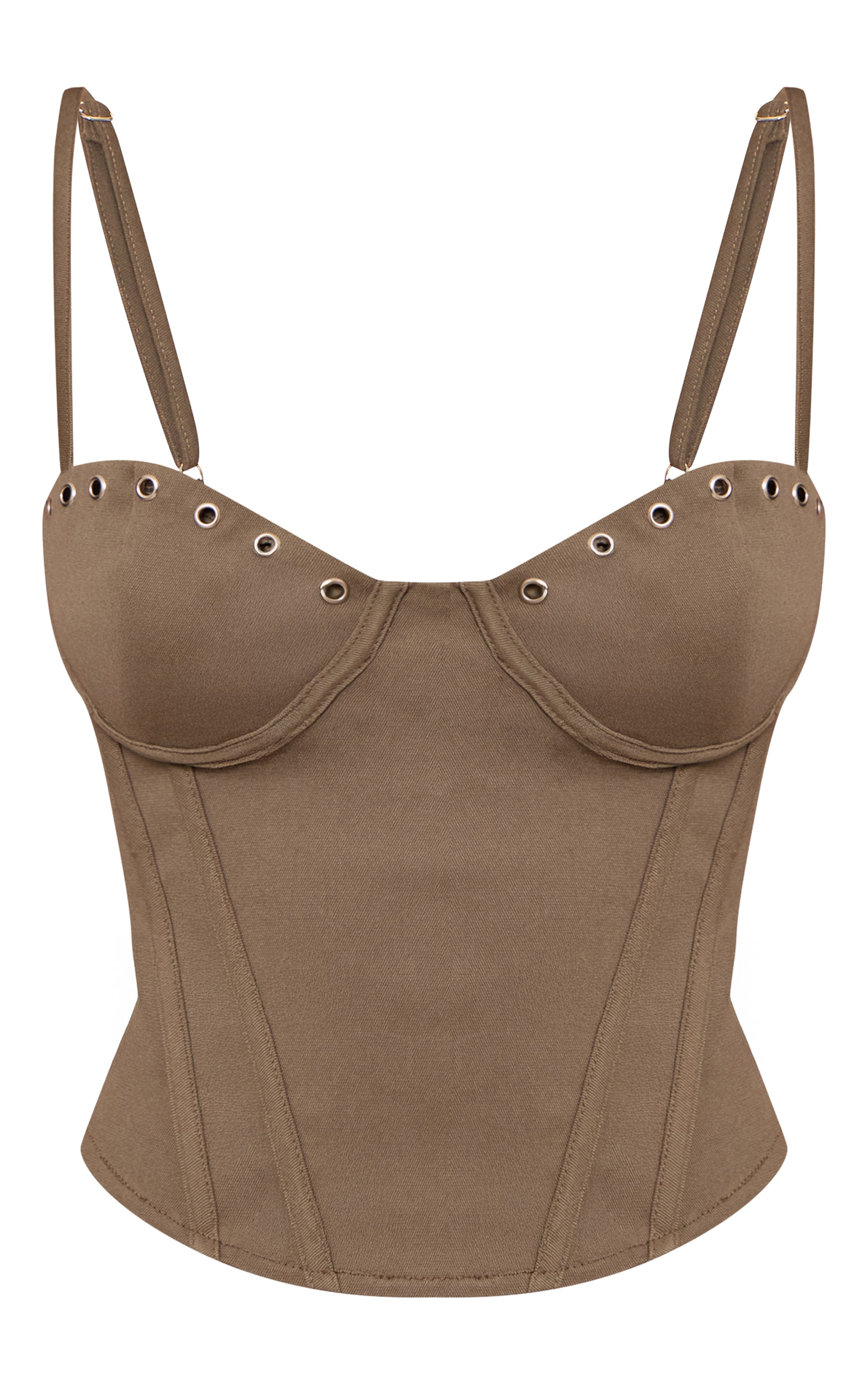 Petite Olive Eyelet Detail Corset  image 5