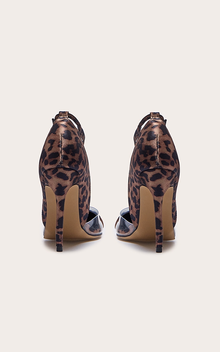 pointed toe perspex heels