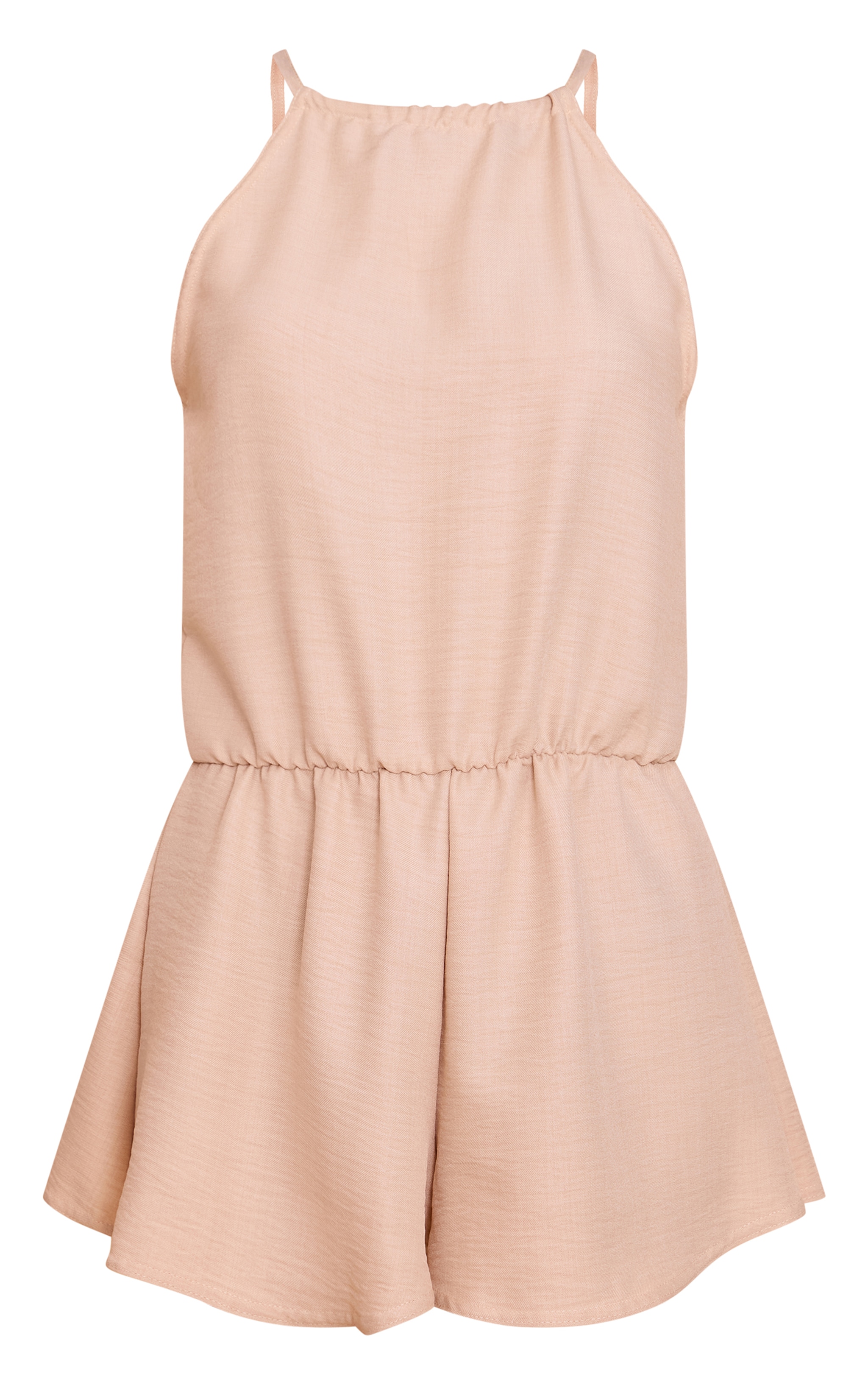 Natural Textured High Neck Floaty Playsuit image 5