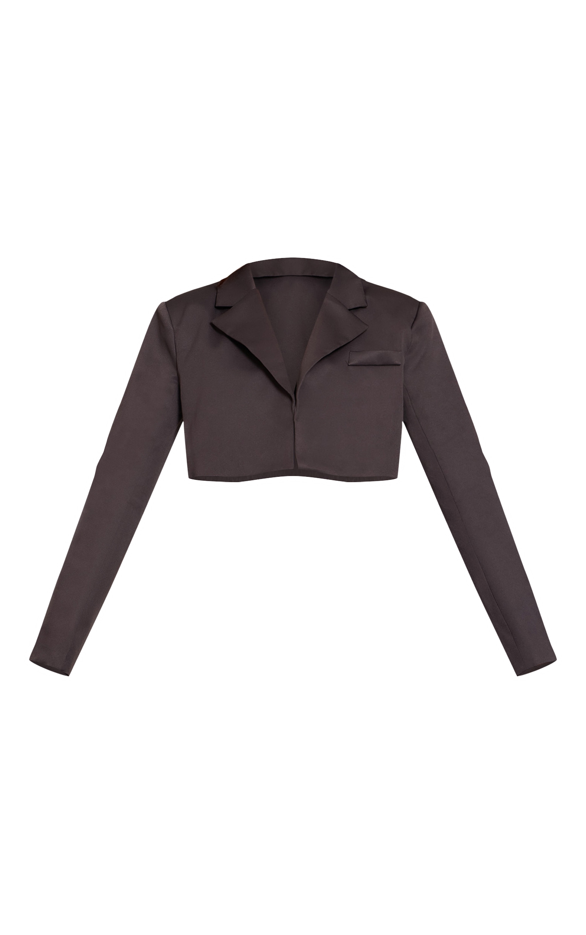 Charcoal Tailored Cropped Blazer  image 5