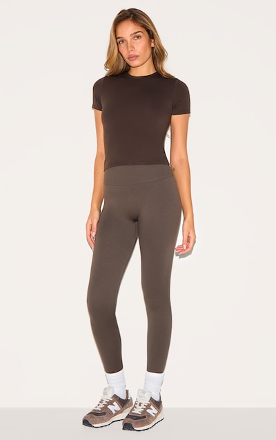 Espresso Seamless High Waist Gym Leggings