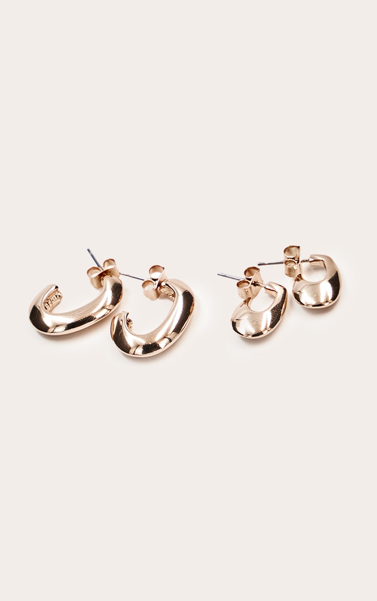 Gold Teardrop Mini Hoop Multipack image 3
