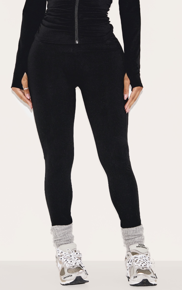 Shape Black Active Ruched High Waisted Leggings image 2