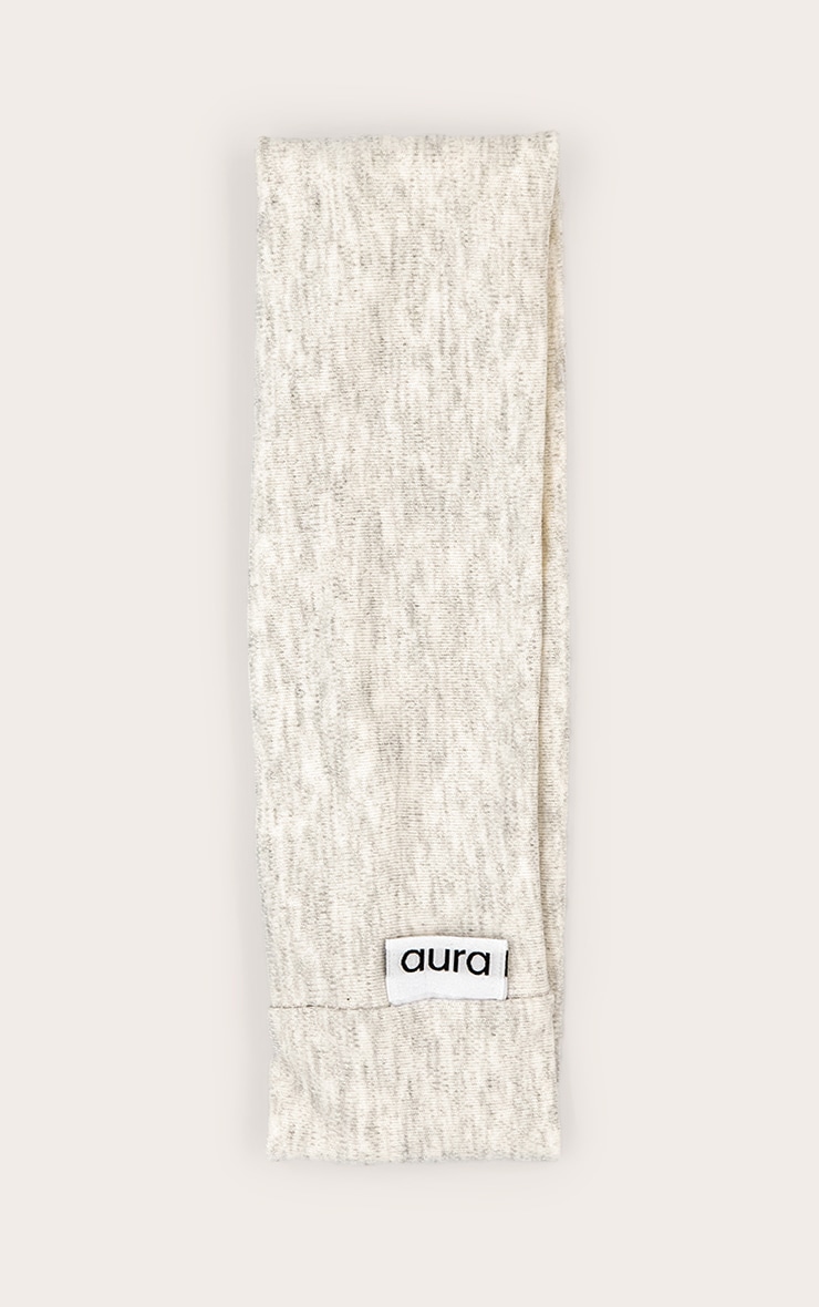 Grey Melange Thick Jersey Headband image 2