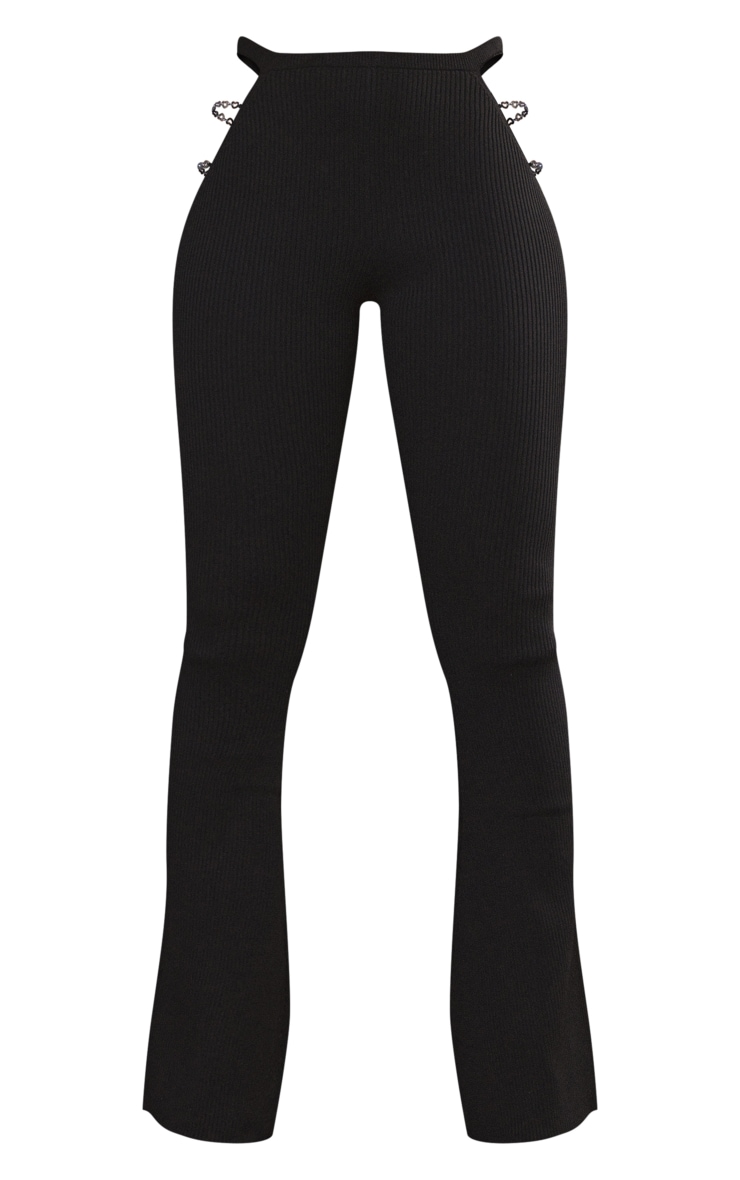 black-rib-knit-heart-trim-pants-knitwear-prettylittlething-uae