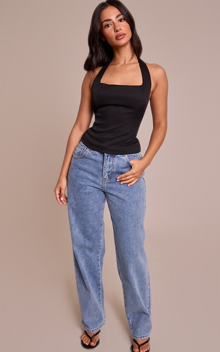 Petite Top de tailleur noir à dos nu image 3