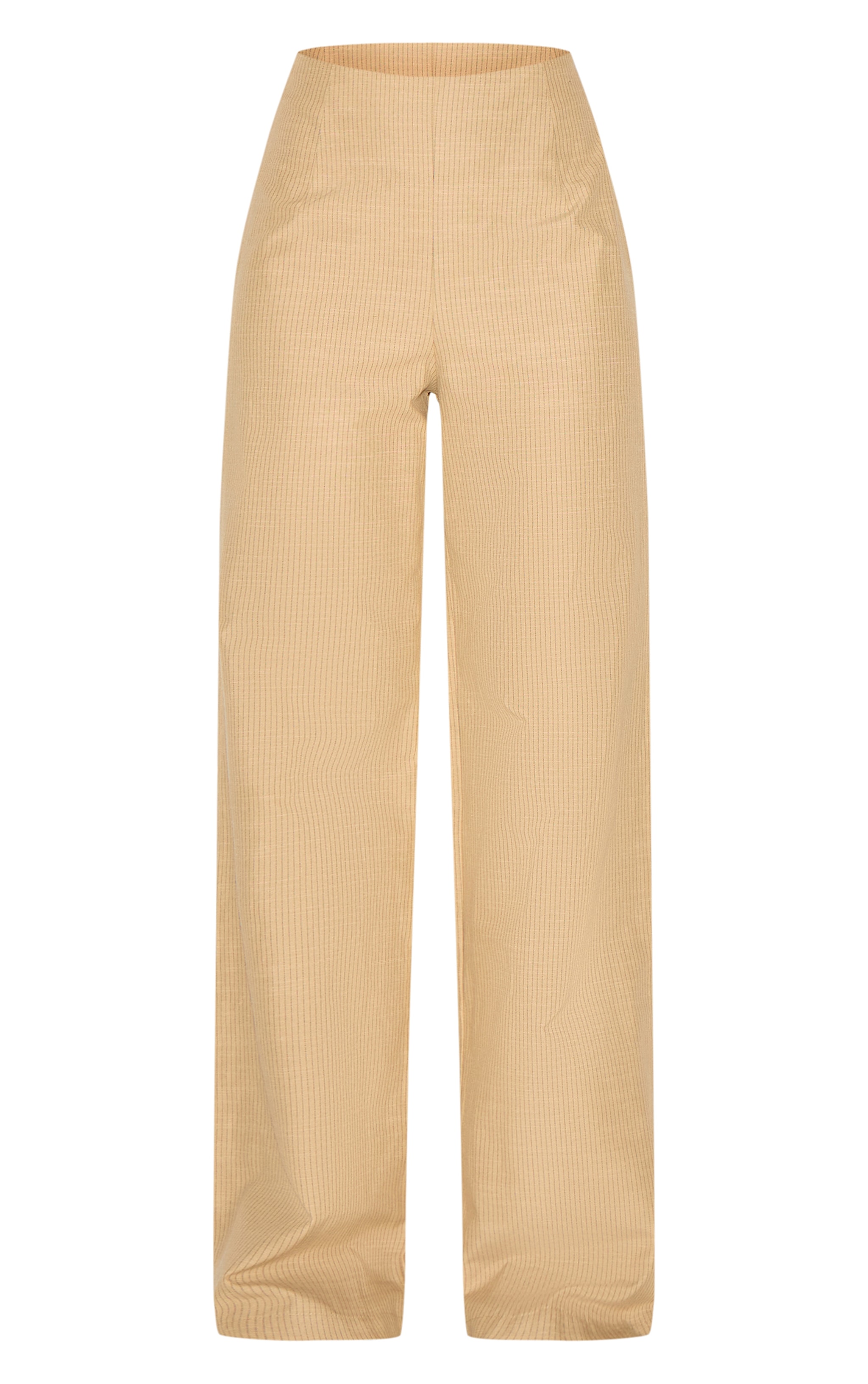 Sand Striped Cotton Wide Leg Pants image 5