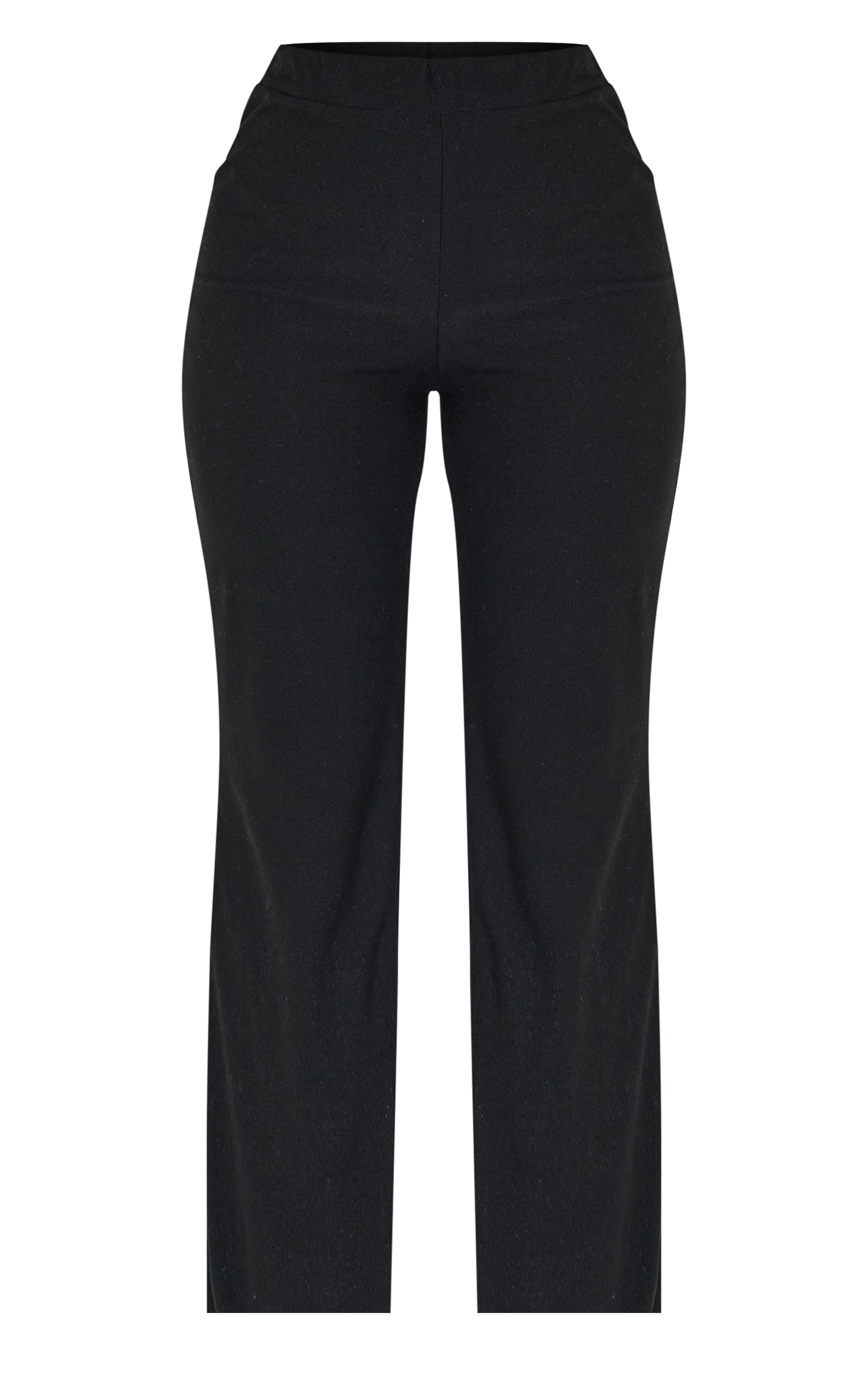 Petite Black Soft Touch Straight Leg Pants image 5