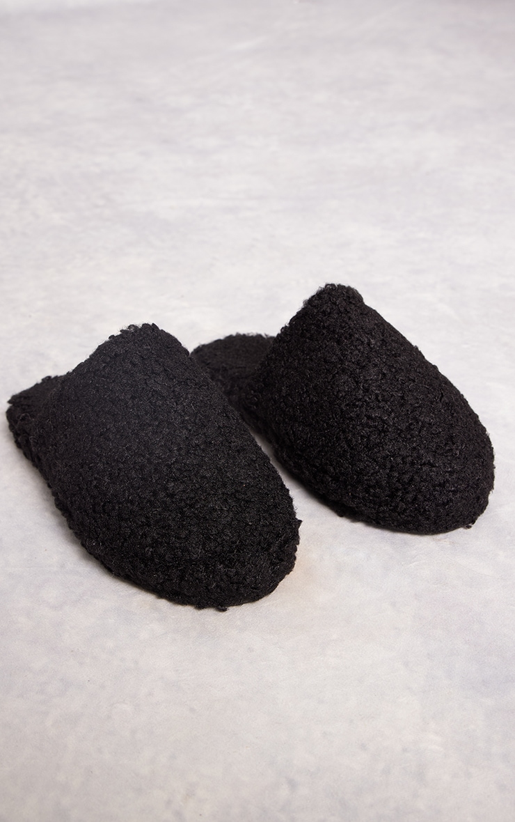 Black Borg Slip On Slippers image 4