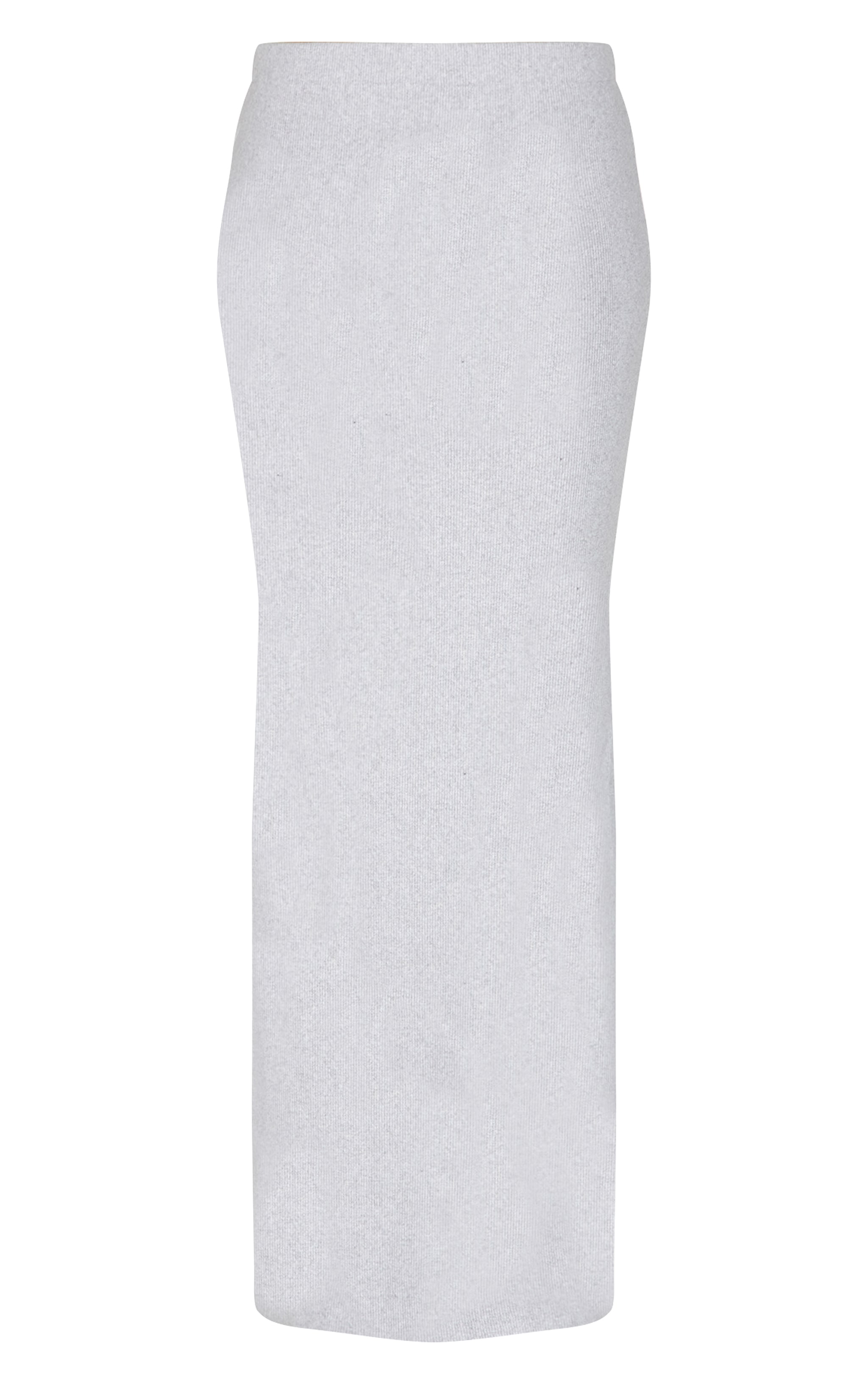 Grey Marl Brushed Rib Mid Rise Maxi Skirt image 5