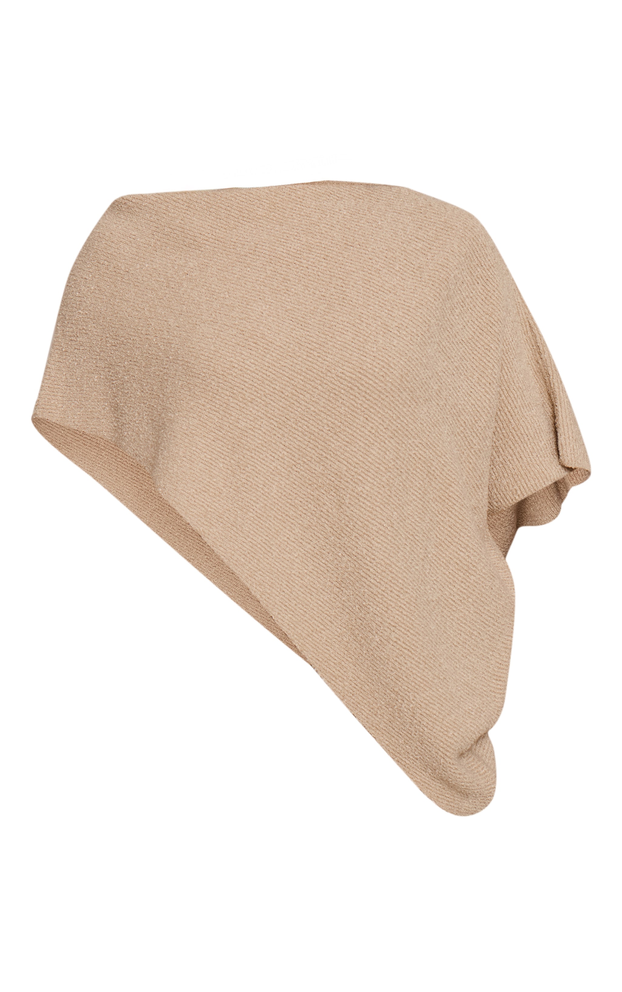 Beige Boucle Cape Top image 5