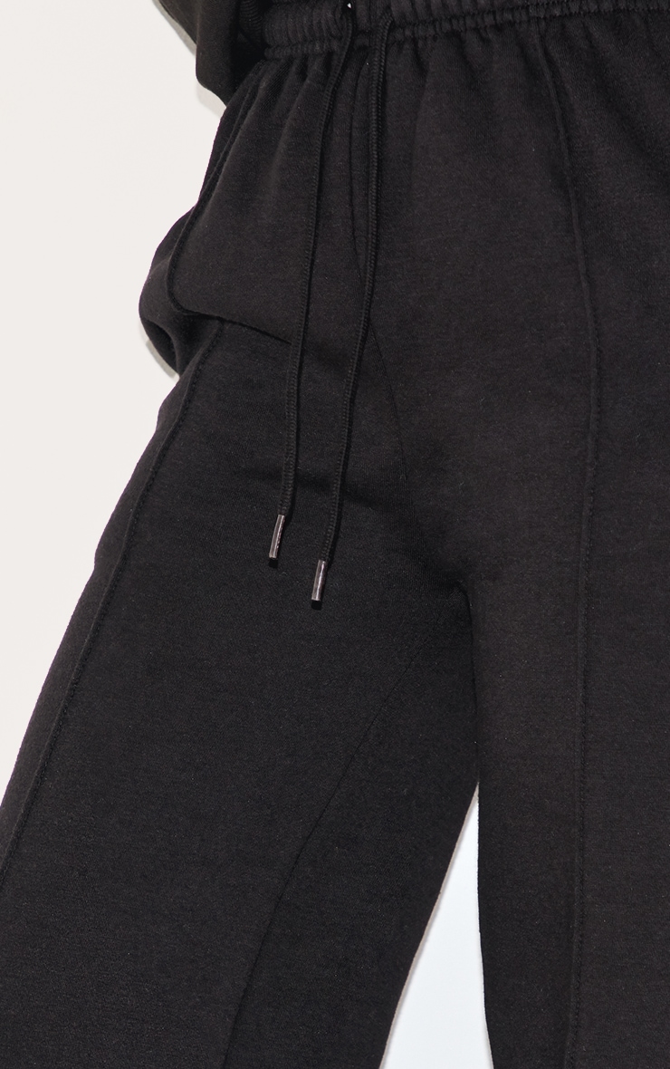 Petite Jogging noir à détail coutures image 4