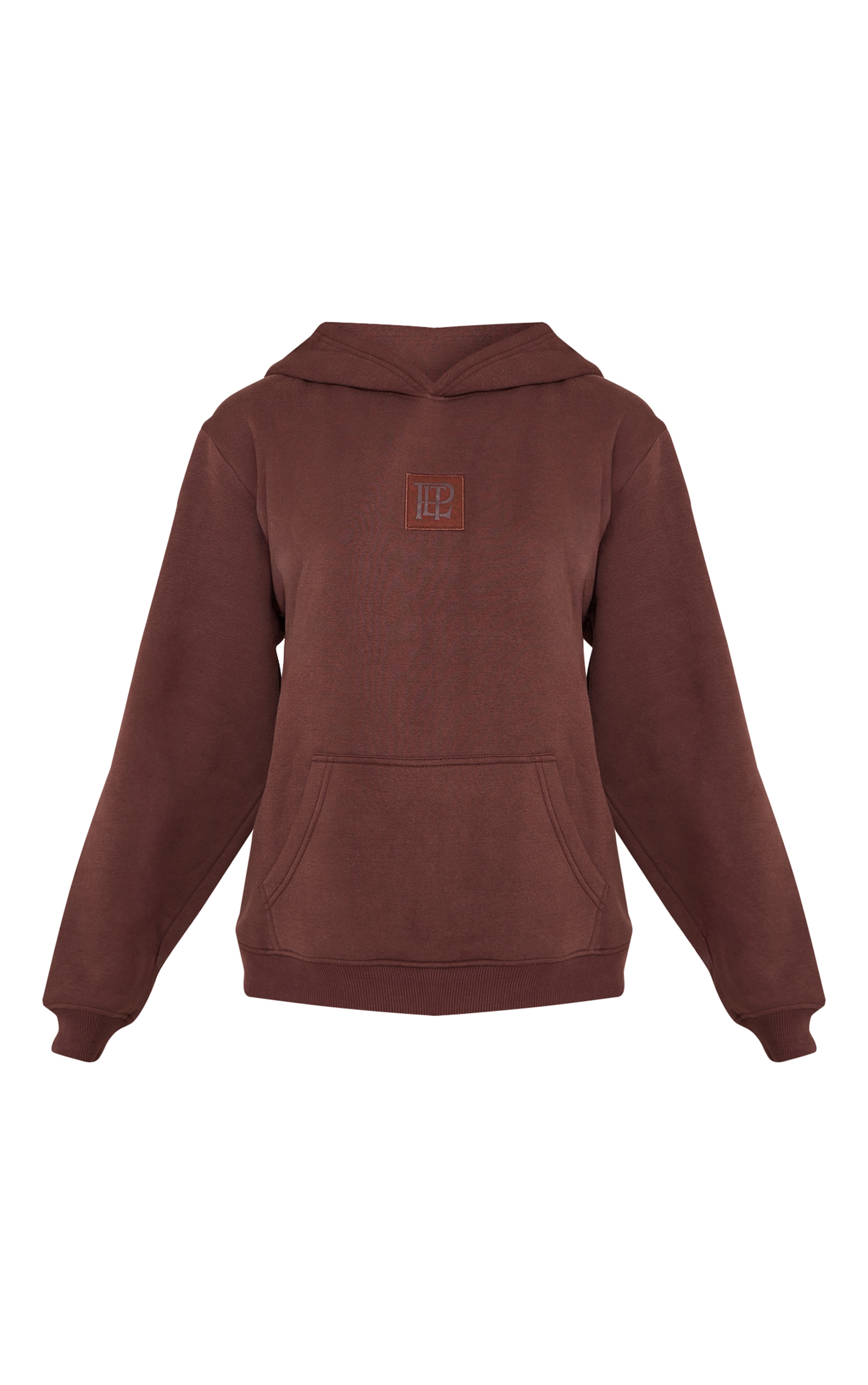 Chocolate PLT Badge Cotton Fleece Pullover Hoodie image 5