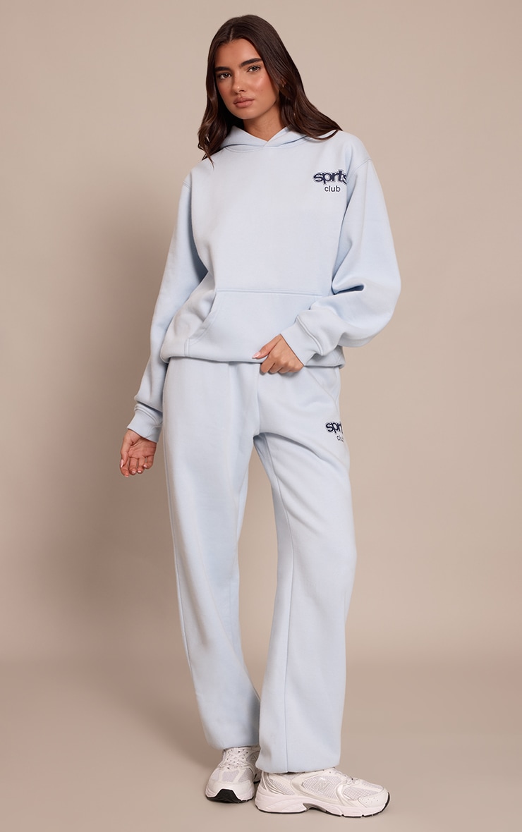 Light Blue PLT Sports Club Pullover Hoodie image 3