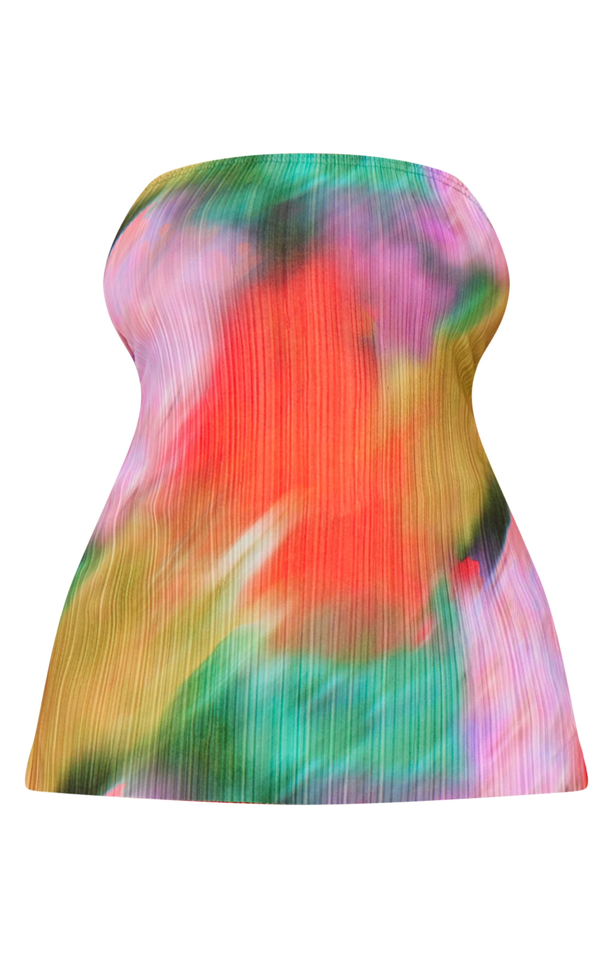 Plus Multi Print Plisse Bandeau Top image 5