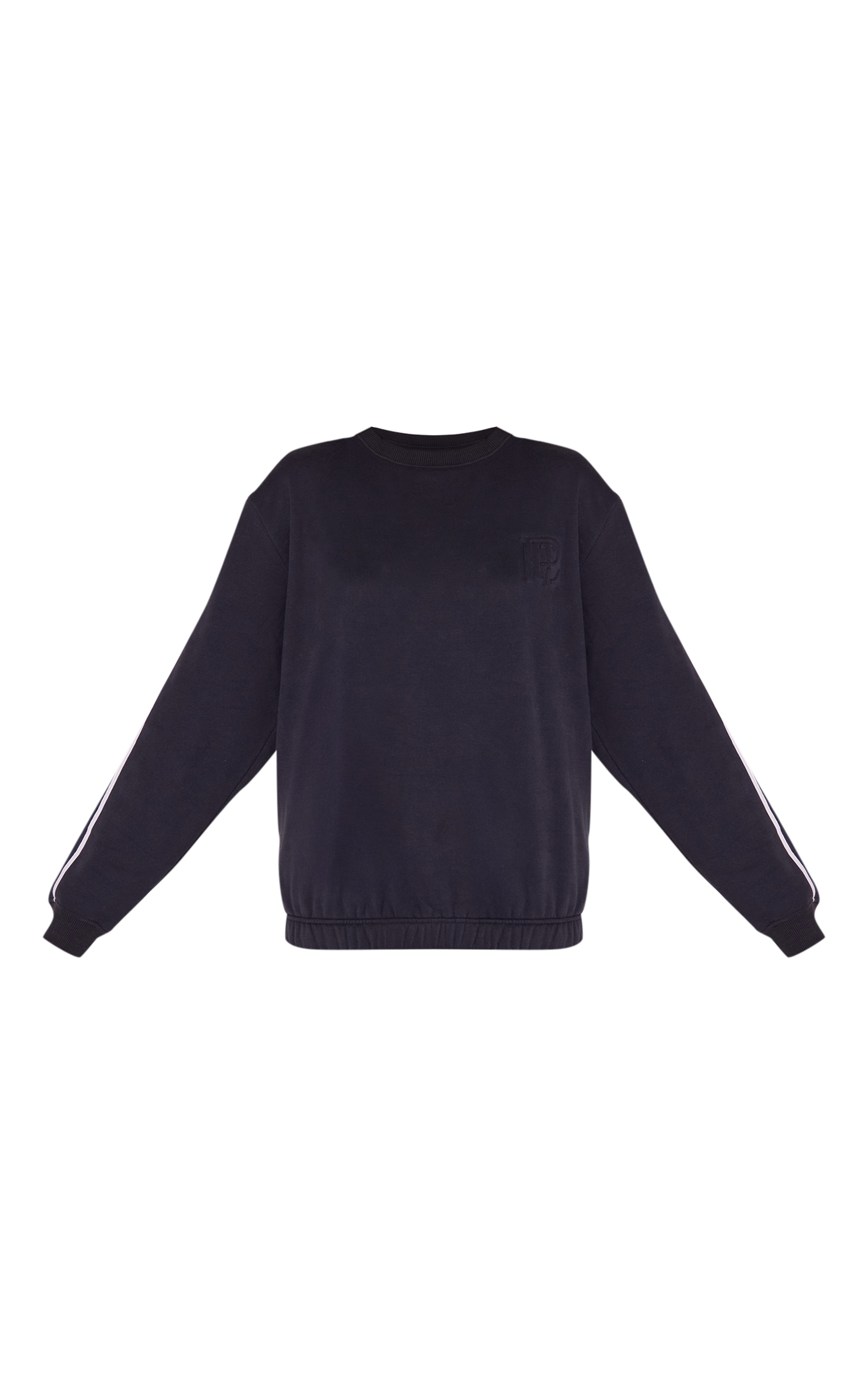 Navy PLT Tab Contrast Side Stripe Sweatshirt image 5
