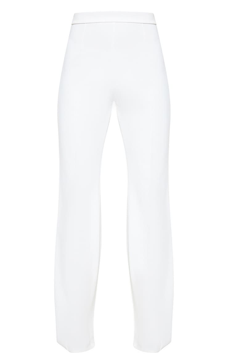 Cream Wide Leg Trouser Trousers PrettyLittleThing USA
