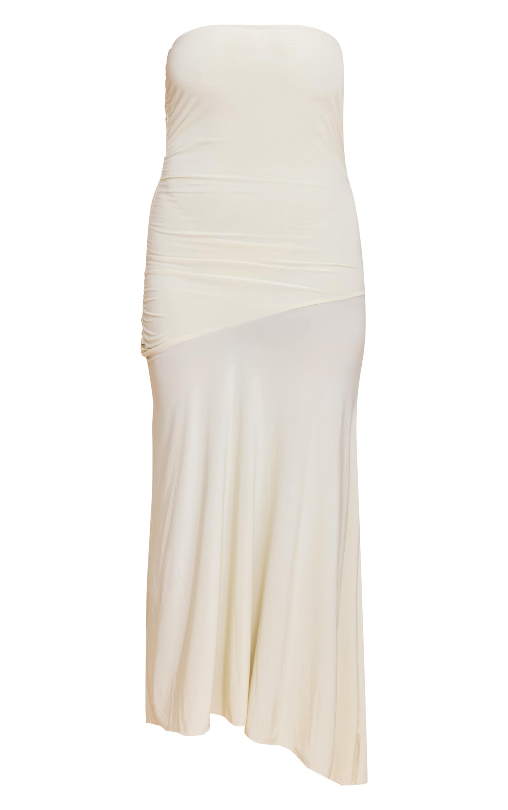 Shape Butter Cream Ruched Bandeau Midaxi Dress image 5