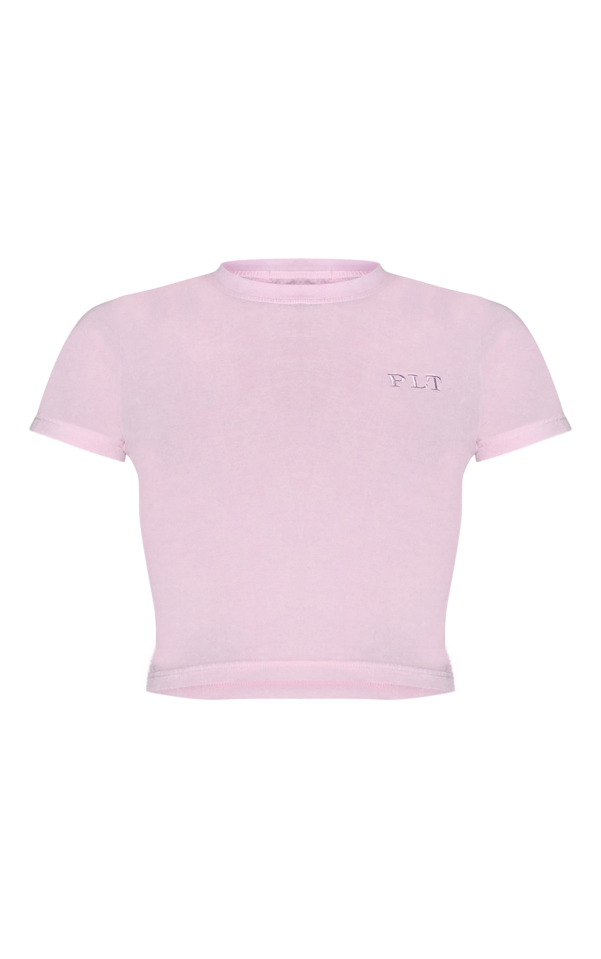 Light Pink Washed Fitted T-shirt image 5