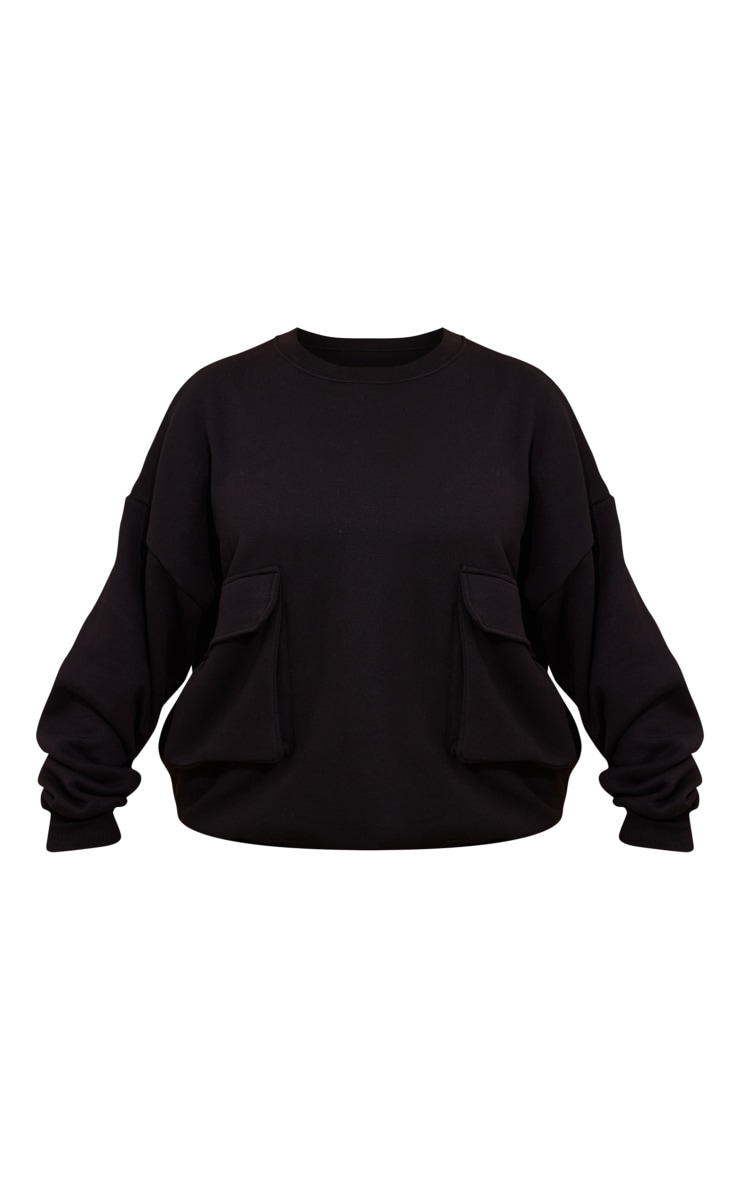 Plus Sweat cargo noir image 5