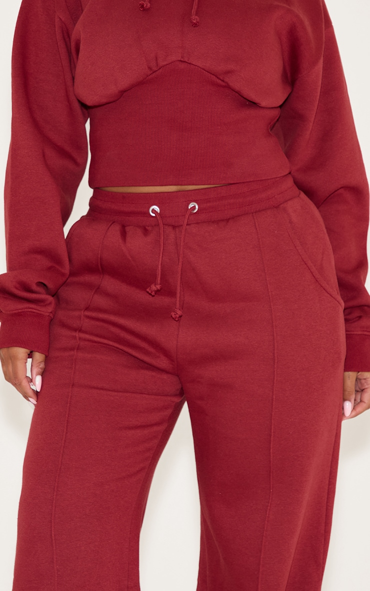 Shape Rosewood Sweat Seam Detail Wide Leg Sweatpants image 4