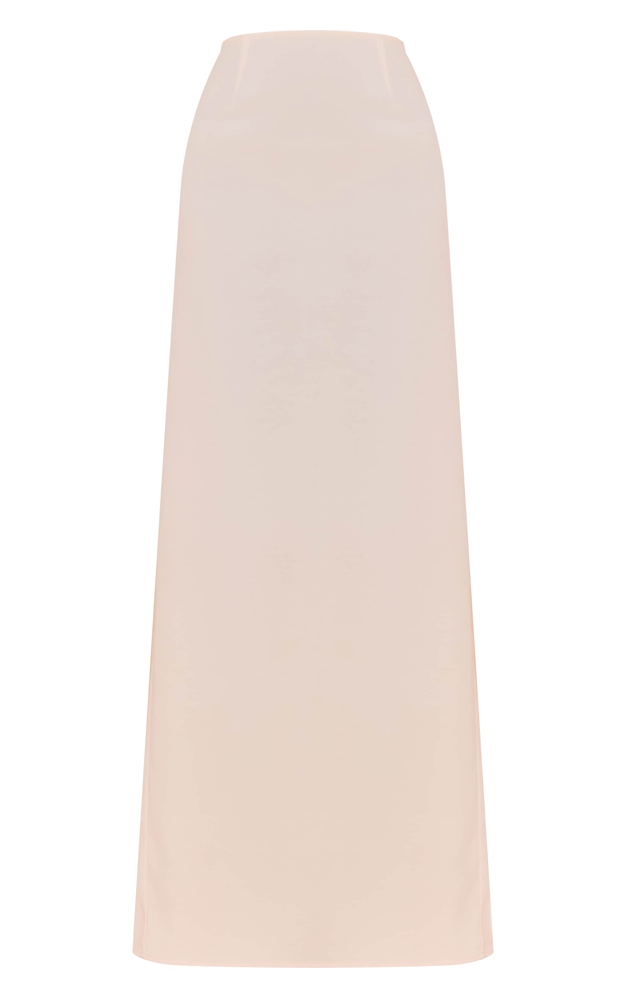 Cream Woven Maxi Skirt image 5