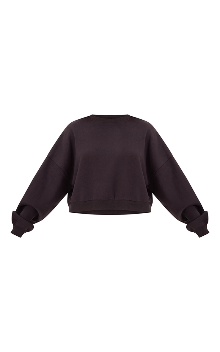 Black Oversized Boxy Sweatshirt image 5