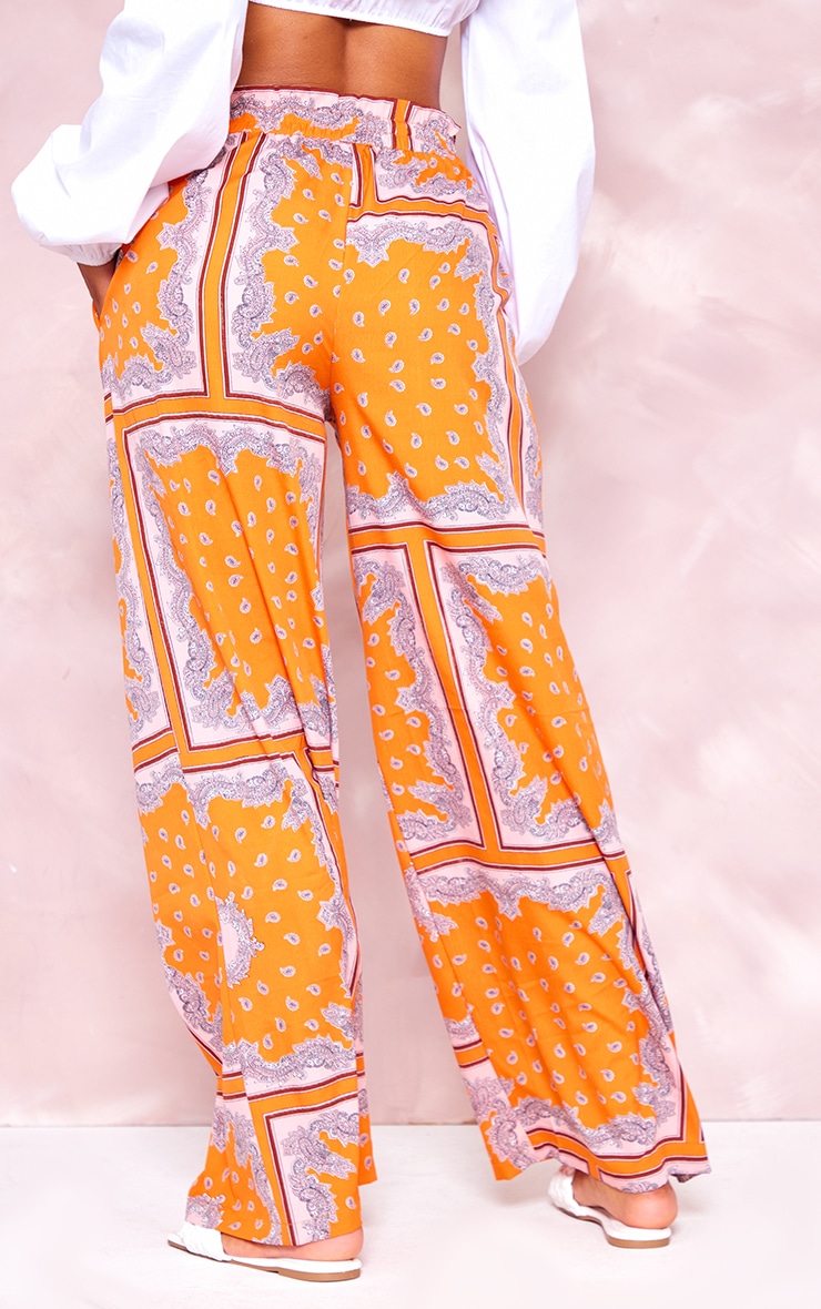 Aztec top flared trousers