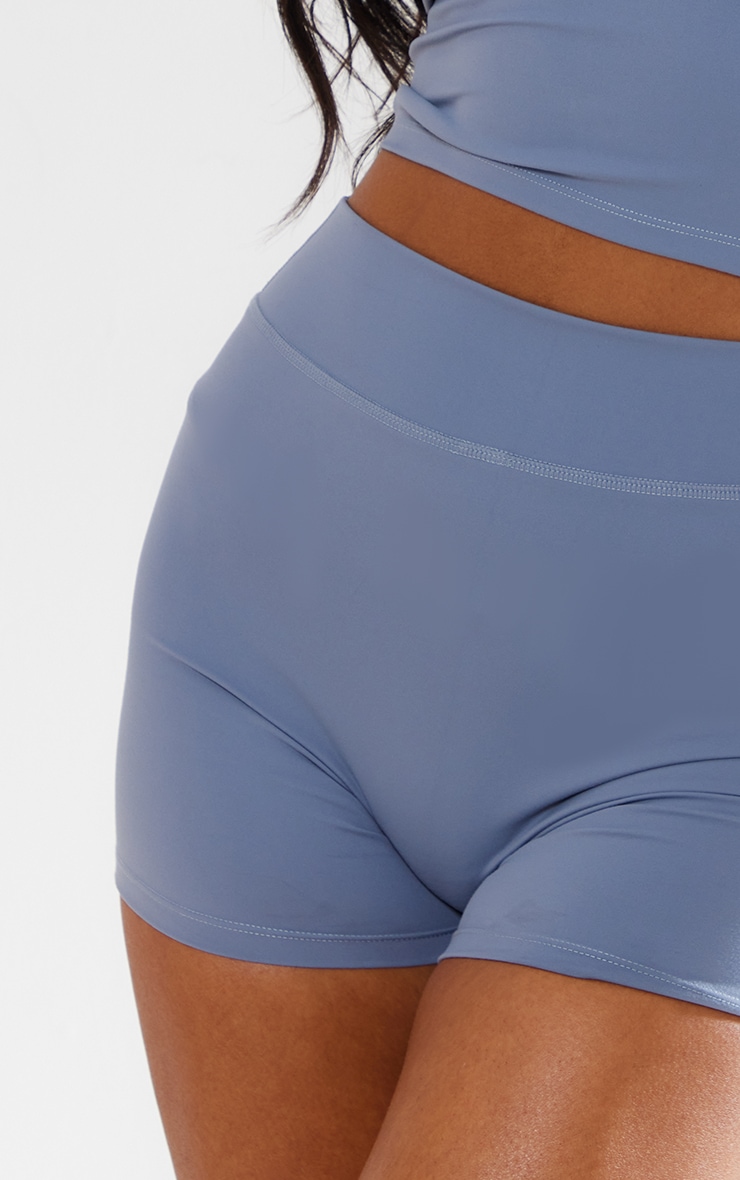 Steel Blue Snatched Sculpt Hot Pants image 5