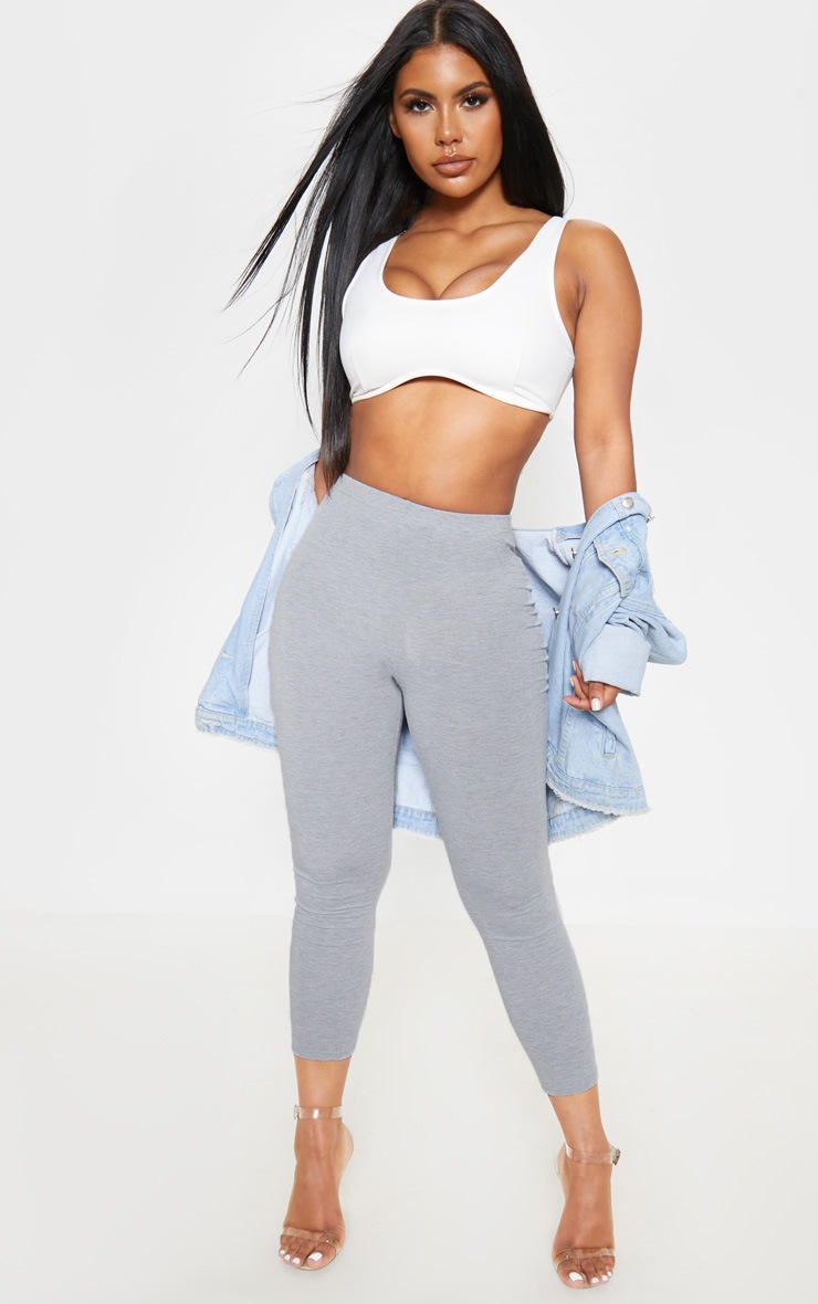 Grey Marl 2 Pack Jersey Leggings