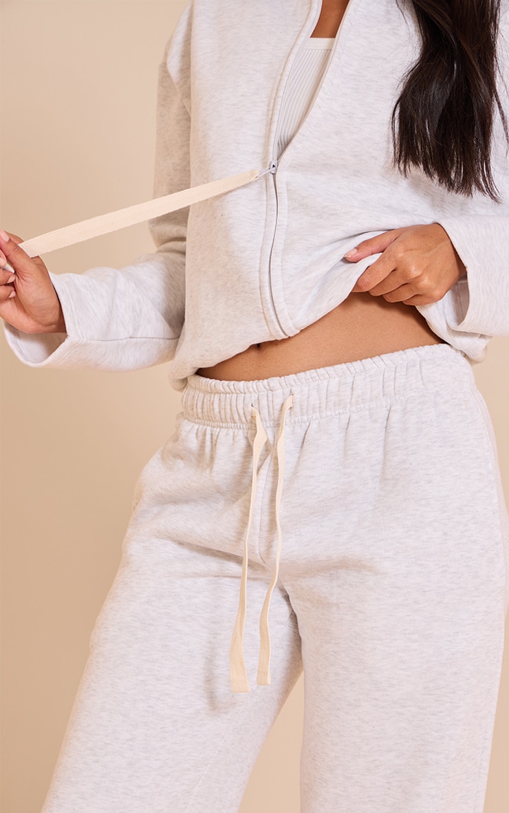Ash Grey Contrast Drawcord Track Pants image 4