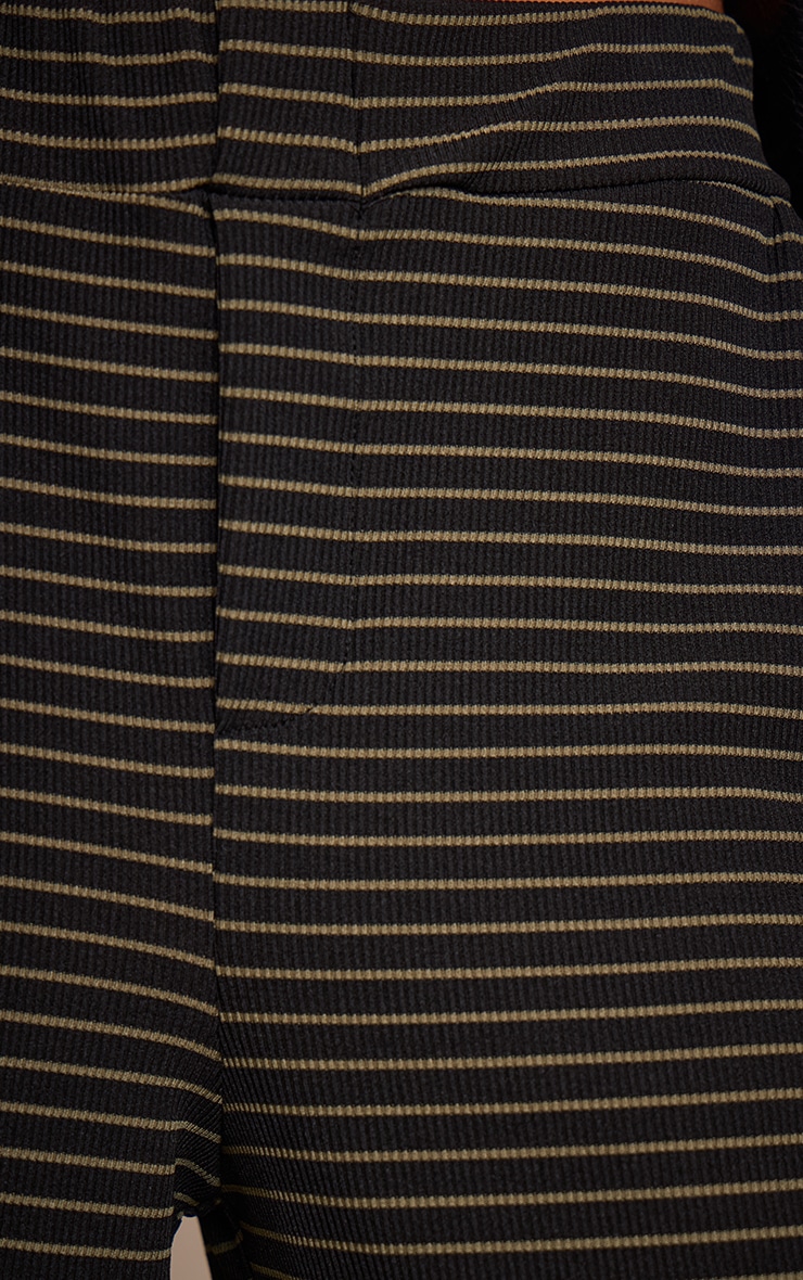 Multi Striped Boyfriend Style Wide Leg Pants image 4