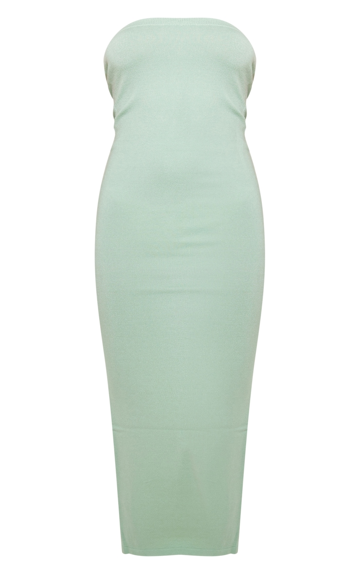 Sage Super Soft Knit Bandeau Dress image 5