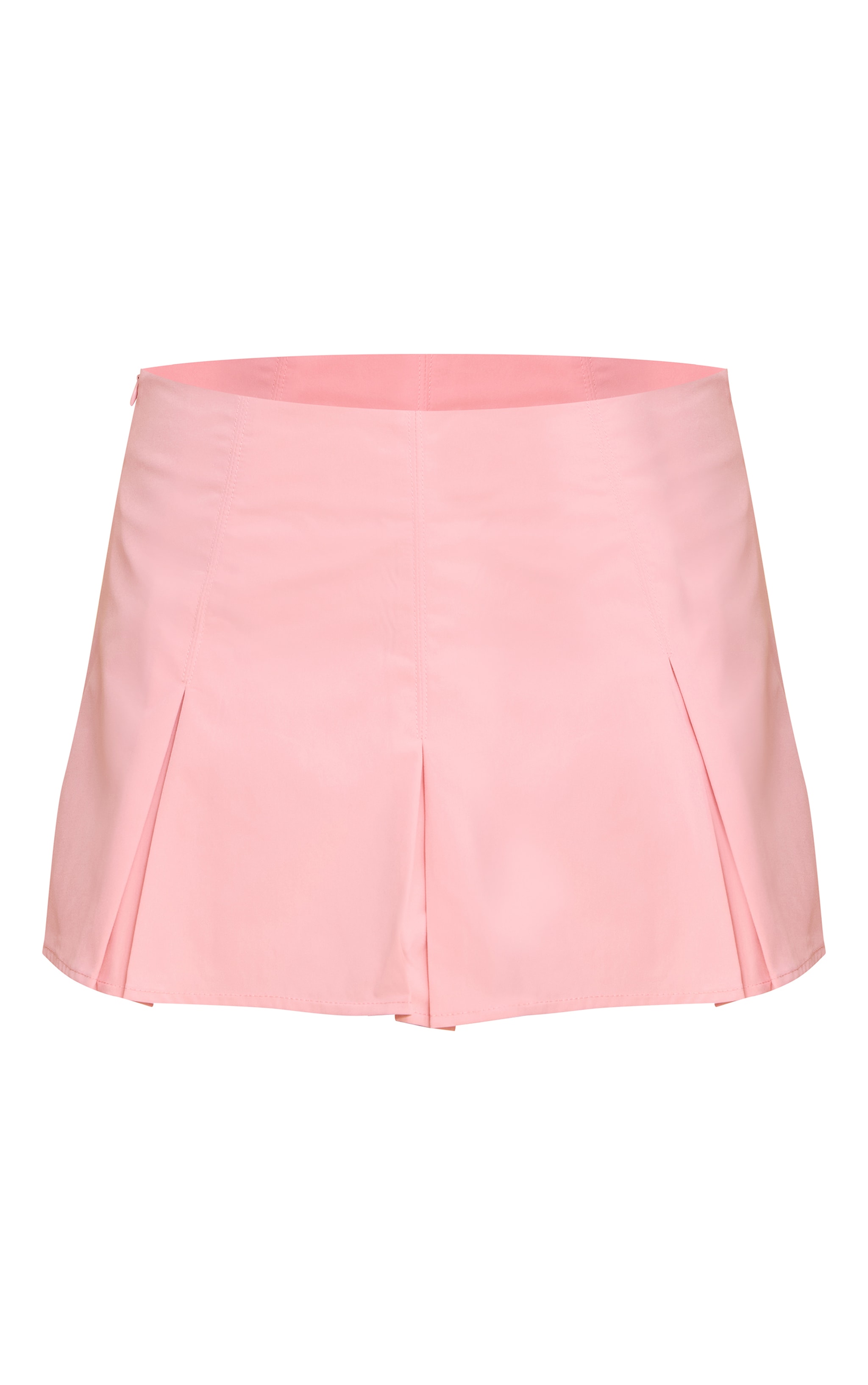 Pink Tailored Woven Box Pleat Skater Skort image 6