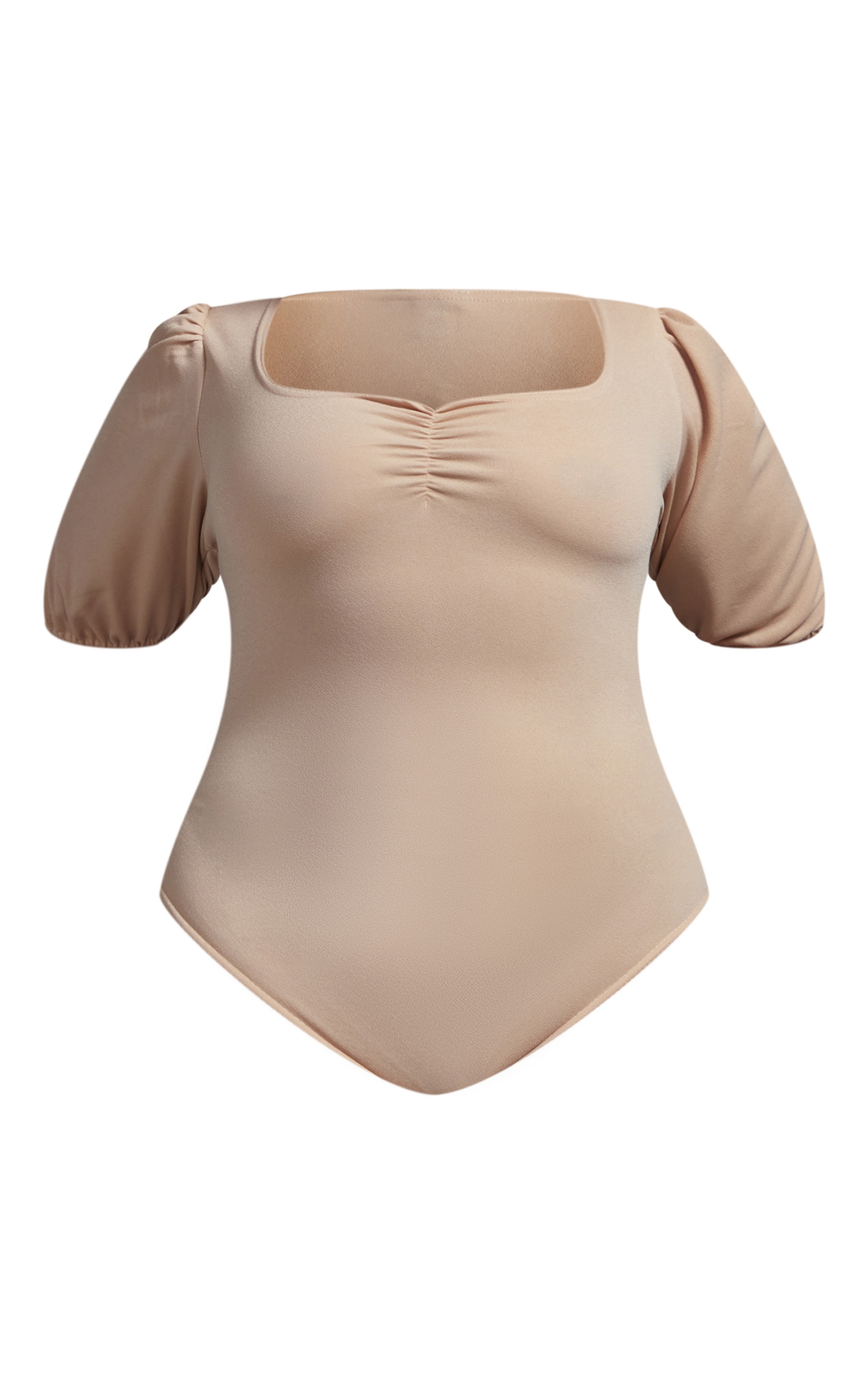 Plus Stone Crepe Puff Sleeve Bodysuit image 5