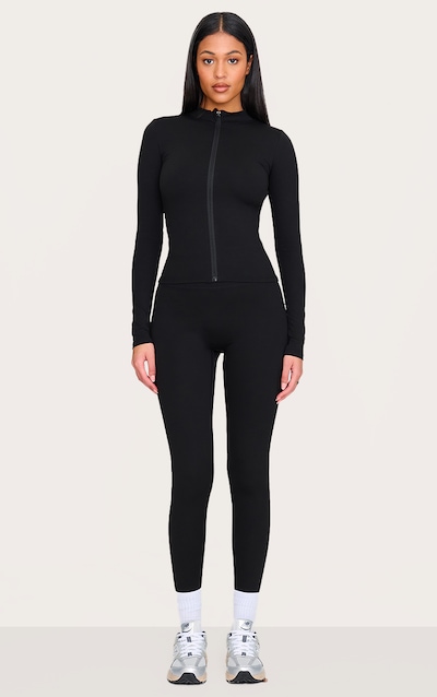 Tall Legging de sport en Sculpt noir à contours et taille haute