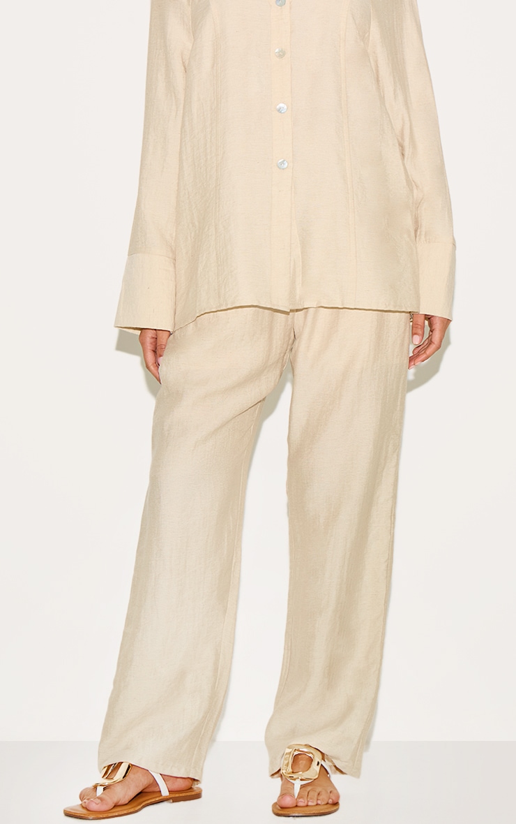 Petite Stone Woven Wide Leg Pants image 1