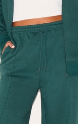 Plus Forest Green Mid Rise Straight Leg Sweatpants Plus Size