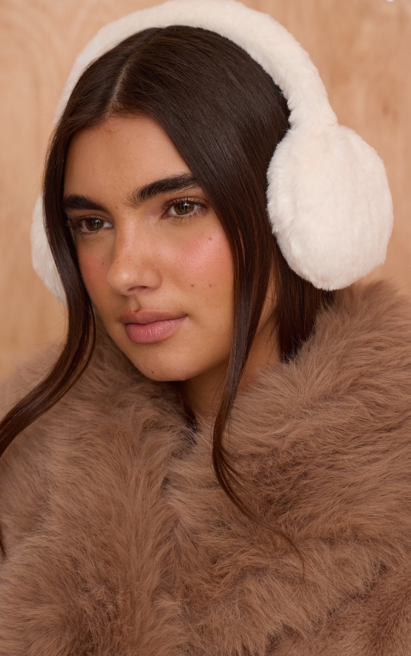 White Fluffy Ear Muffs