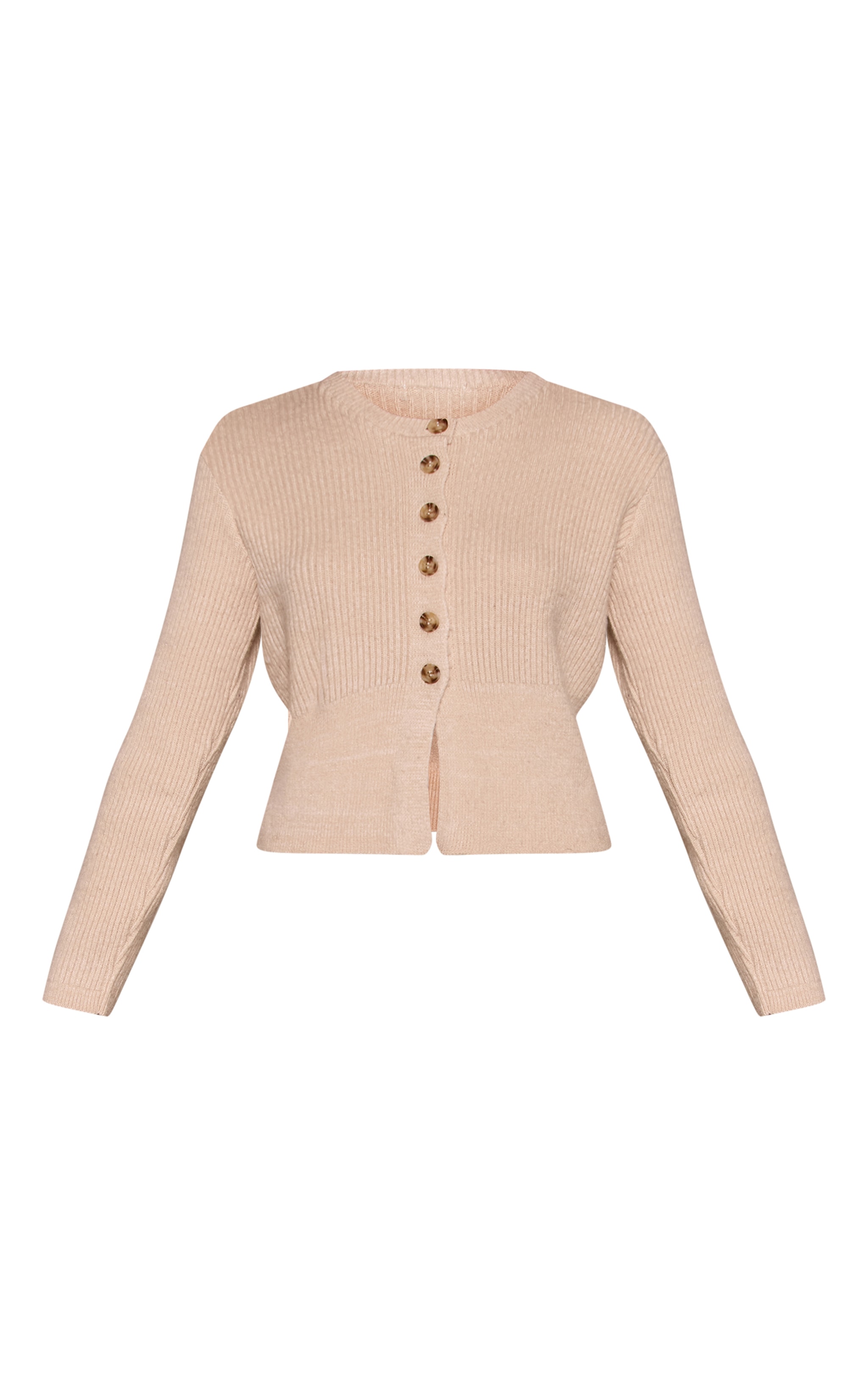 Oatmeal Cinched Waist Cardigan  image 5