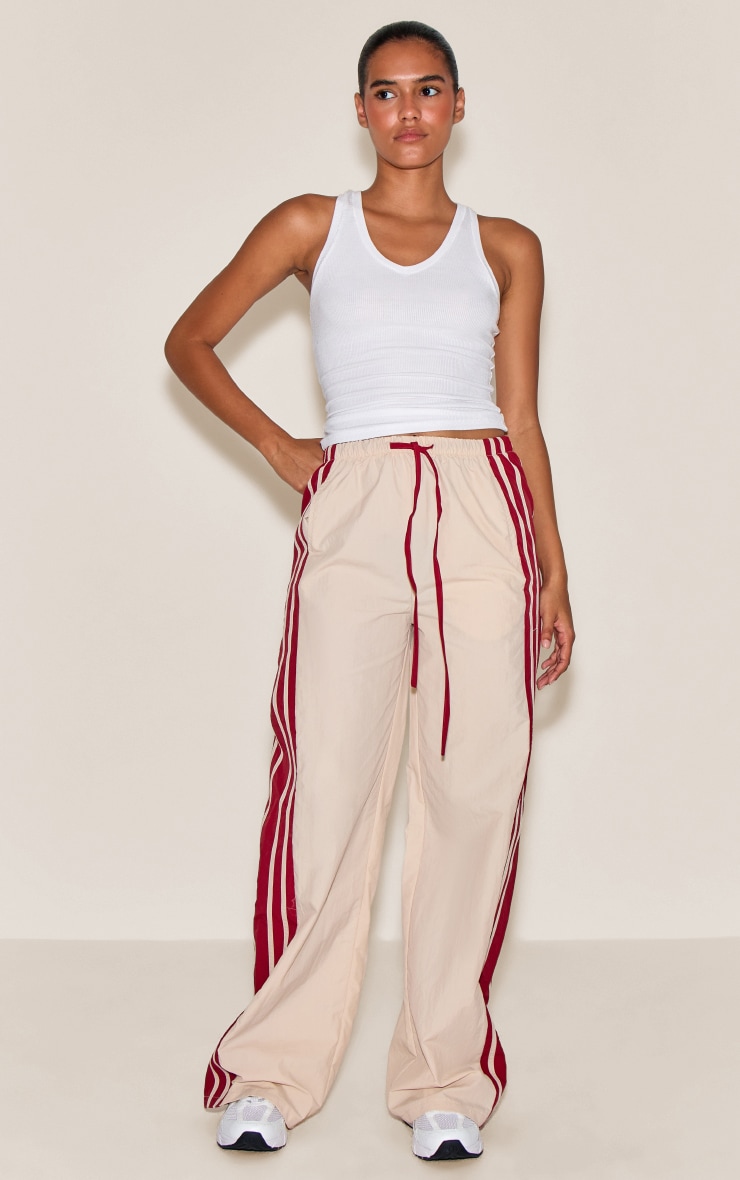 Stone Shell Contrast Side Stripe Track Pants image 2