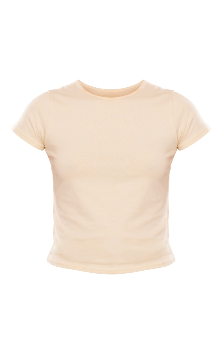 Almond Cotton Short Sleeve T-shirt image 3