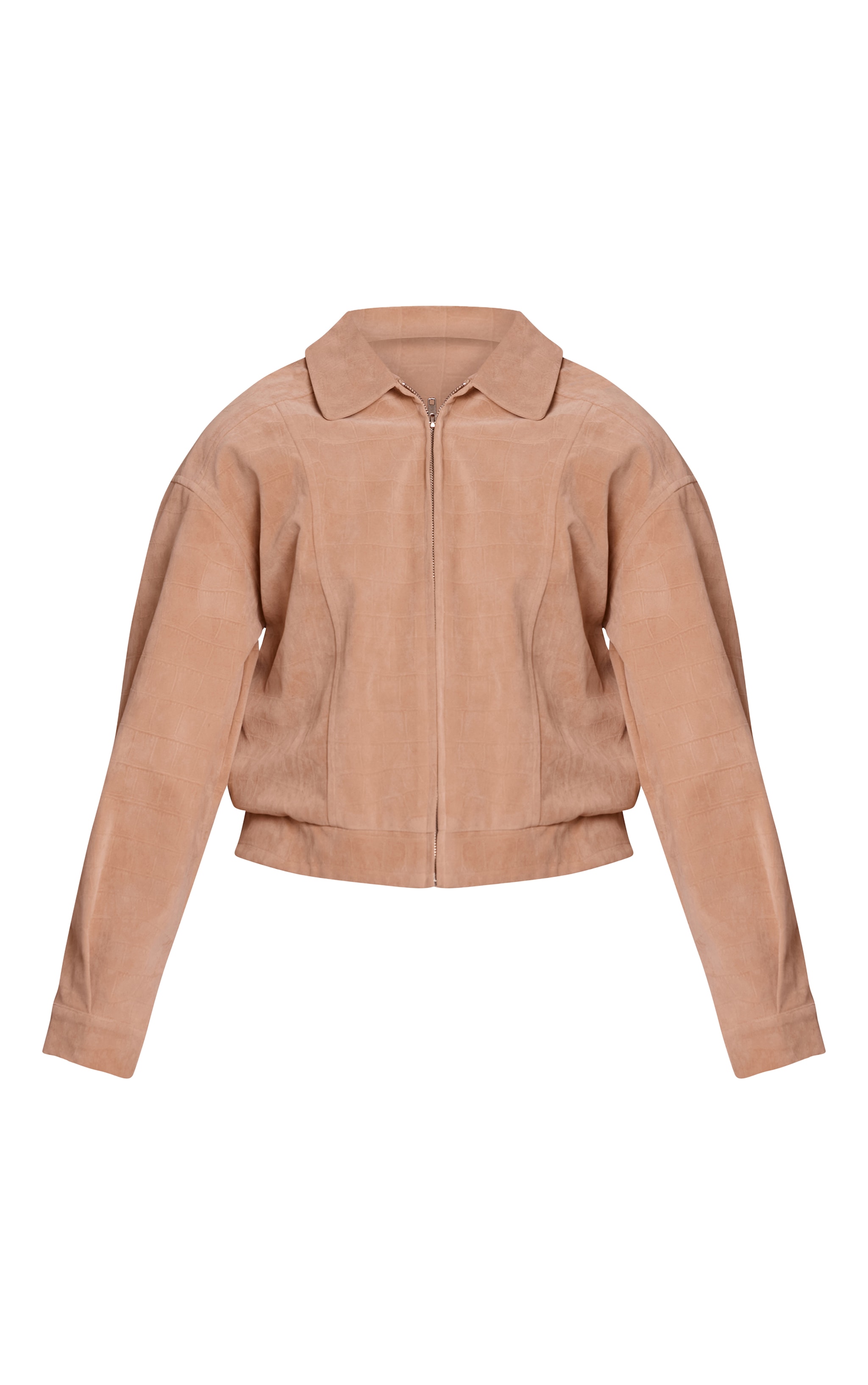Sand Croc Suede Bomber Jacket image 5