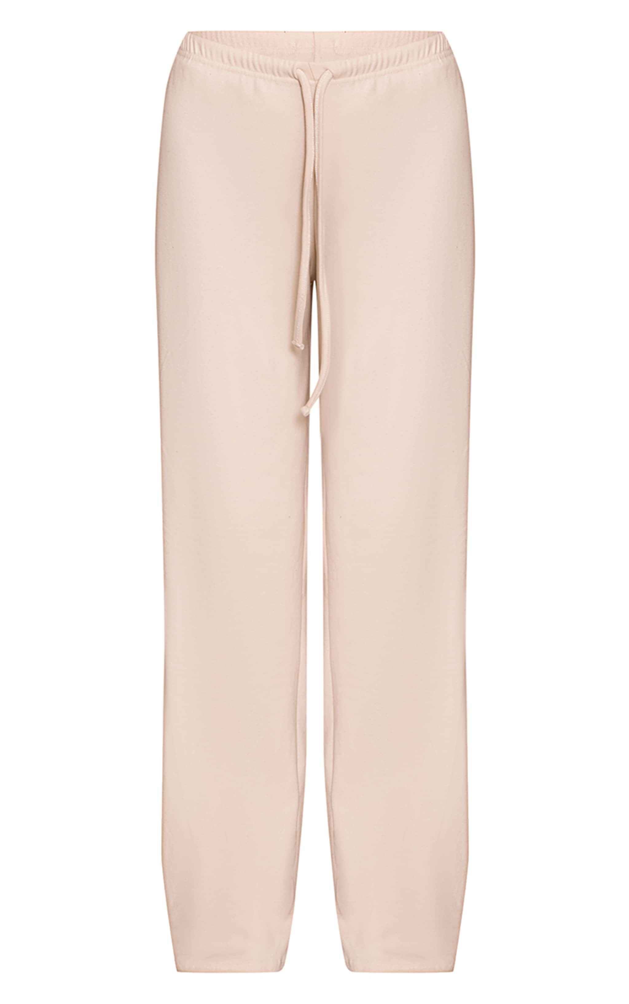 Cream Soft Touch Elasticated Trousers image 5