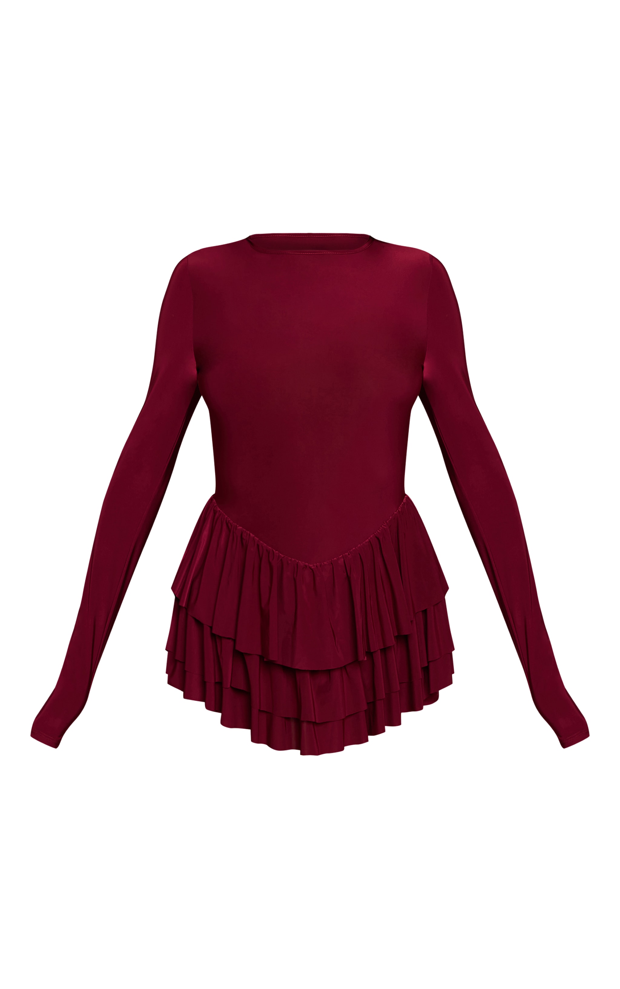 Plum Double Slinky Rara Long Sleeve Romper image 5